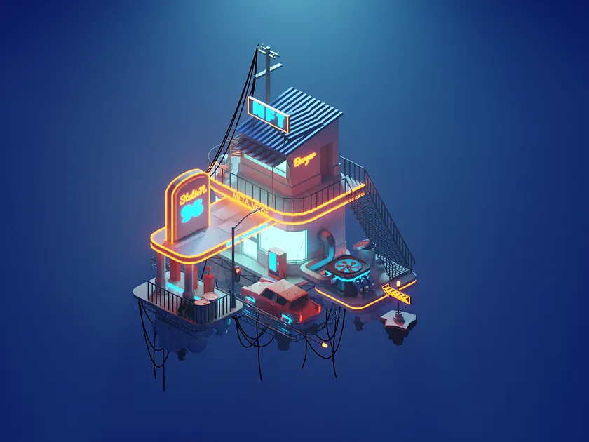 Cyberpunk Building Animations - Neon City