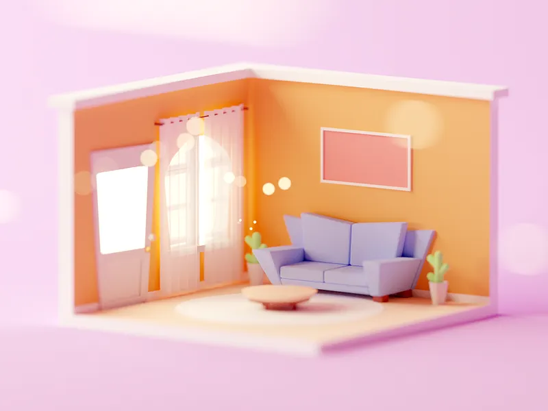 Room Interior Showcase UI - 3D Templates