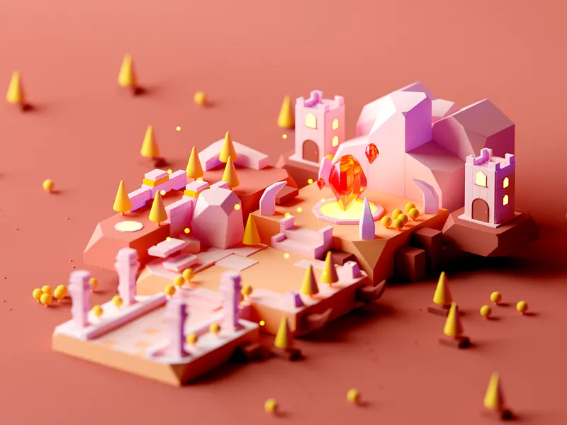 Volcanic Island Scene - Environmental Pack