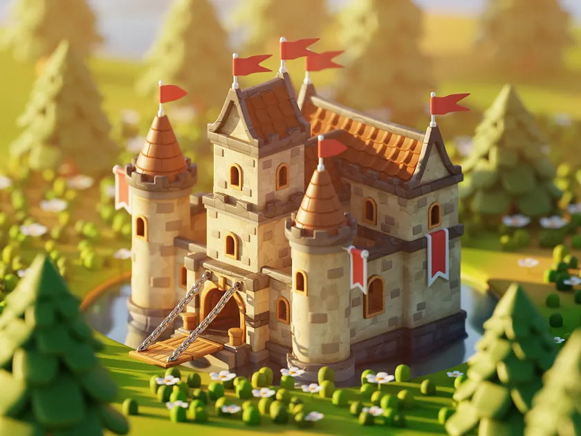 Medieval Fantasy Castle - Modular Kit